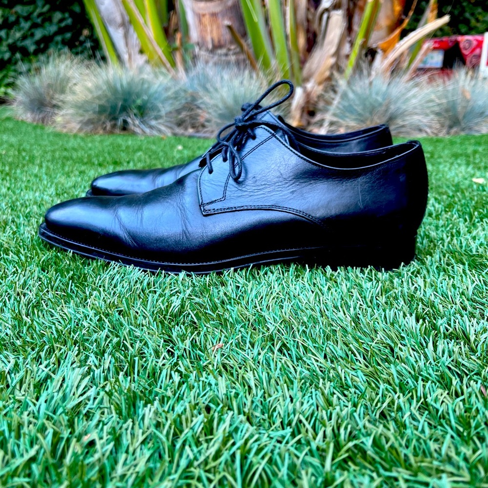 To boot new york black leather dress shoes